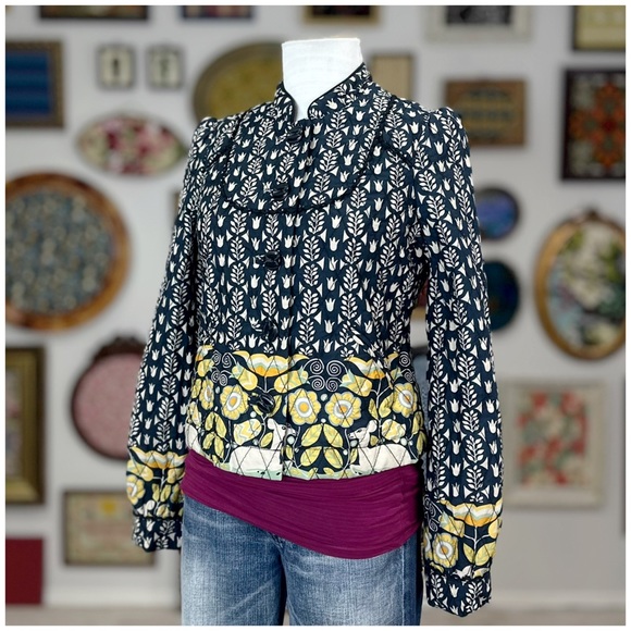 2007 Anthro “Quilted Yardbird Jacket” by Elevenses - Picture 5 of 16